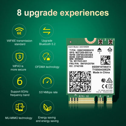 COMFAST AX210 vPro-M 5374Mbps Bluetooth 5.2 Tri-band Wireless Network Card - USB Network Adapter by COMFAST | Online Shopping UK | buy2fix