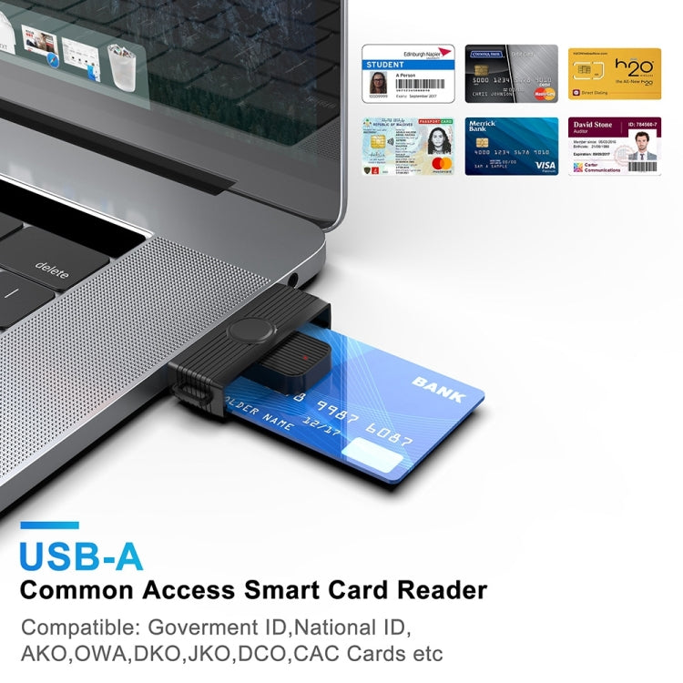 Rocketek CR318 USB 2.0 Smart Card / SIM / ID / CAC Card Reader -  by ROCKETEK | Online Shopping UK | buy2fix