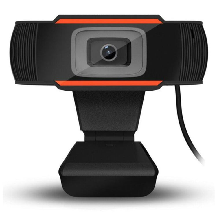 A870 480P Pixels HD 360 Degree WebCam USB 2.0 PC Camera with Microphone for Skype Computer PC Laptop, Cable Length: 1.4m(Orange) - HD Camera by HXSJ | Online Shopping UK | buy2fix