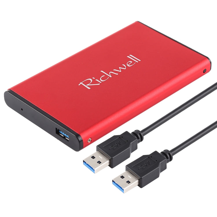 Richwell SATA R2-SATA-250GB 250GB 2.5 inch USB3.0 Super Speed Interface Mobile Hard Disk Drive(Red) - External Hard Drives by buy2fix | Online Shopping UK | buy2fix