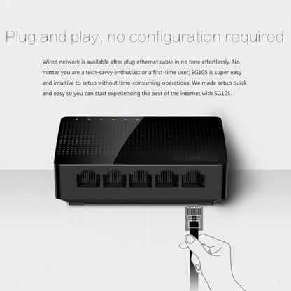 Tenda SG105 Mini 5 Ports 1000Mpbs Fast Gigabit Ethernet Network Switch  LAN HUB -  by Tenda | Online Shopping UK | buy2fix