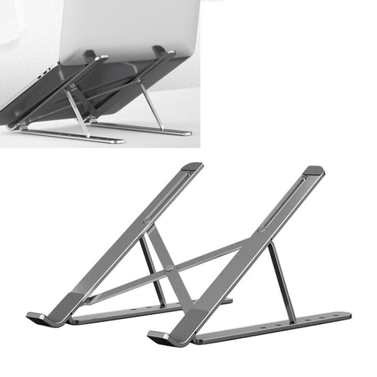 Portable Adjustable Laptop Stand Desktop Lifting Height Increase Rack Folding Heat Dissipation Holder, Style: Ordinary(Grey) - Computer & Networking by buy2fix | Online Shopping UK | buy2fix