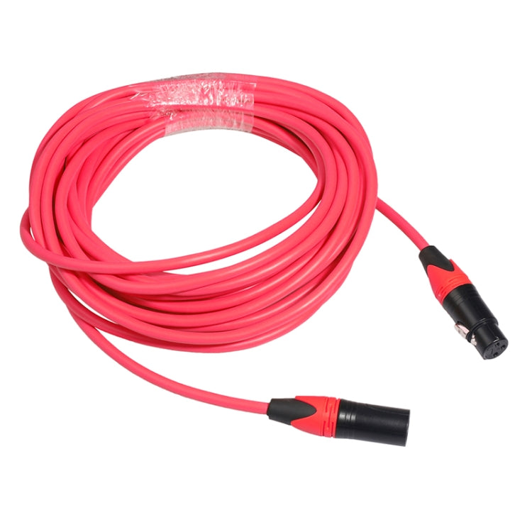 XRL Male to Female Microphone Mixer Audio Cable, Length: 3m (Red) - Consumer Electronics by buy2fix | Online Shopping UK | buy2fix