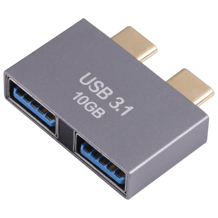 2 x USB Female to 2 x USB-C / Type-C Male Adapter - Computer & Networking by buy2fix | Online Shopping UK | buy2fix