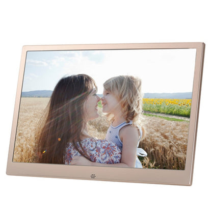 HSD1303 13.3 inch LED 1280x800 High Resolution Display Digital Photo Frame with Holder and Remote Control, Support SD / MMC / MS Card / USB Port, UK Plug(Gold) - Consumer Electronics by buy2fix | Online Shopping UK | buy2fix