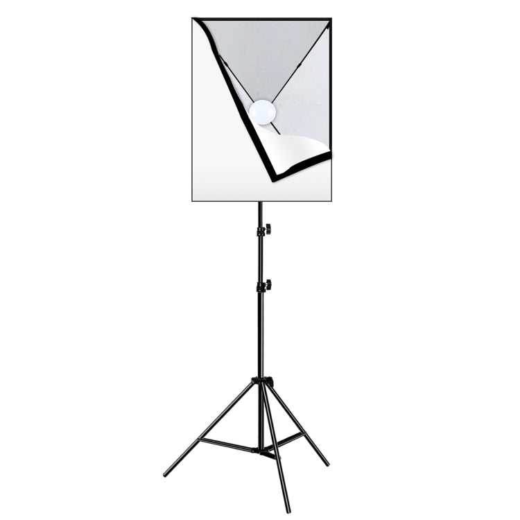 PULUZ Softbox Lighting Kit 2 PCS 50x70cm Professional Photo Studio Photography Light Equipment with 2 x E27 Socket Bulb Photography Lighting Kit(EU Plug) - Stand Bracket by PULUZ | Online Shopping UK | buy2fix