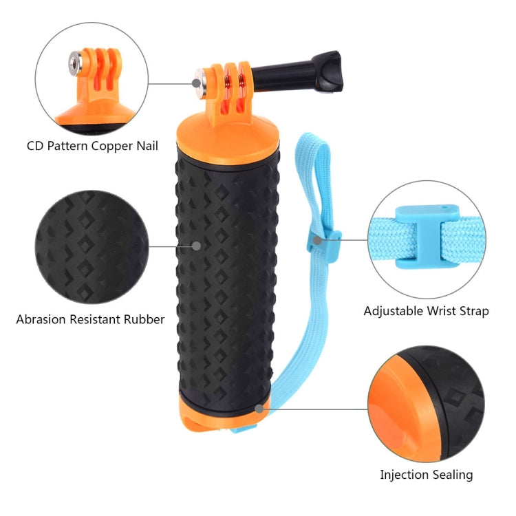 PULUZ Floating Handle Hand Grip Buoyancy Rods with Strap for GoPro HERO10 Black / HERO9 Black / HERO8 Black / HERO7 /6 /5 /5 Session /4 Session /4 /3+ /3 /2 /1, Xiaoyi and Other Action Cameras(Orange) - DJI & GoPro Accessories by PULUZ | Online Shopping UK | buy2fix