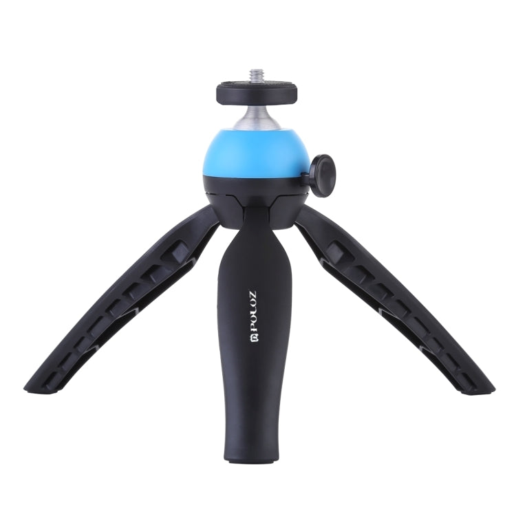 PULUZ Pocket Mini Tripod Mount with 360 Degree Ball Head for Smartphones, GoPro, DSLR Cameras(Blue) - Tripods by PULUZ | Online Shopping UK | buy2fix