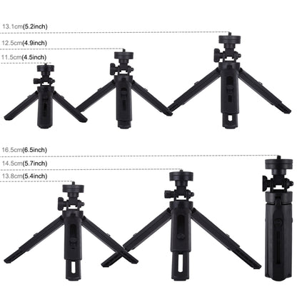 PULUZ Pocket 5-mode Adjustable Desktop Tripod Mount with 1/4 inch Screw for DSLR & Digital Cameras, Adjustable Height: 16.5-21.5cm - Camera Accessories by PULUZ | Online Shopping UK | buy2fix