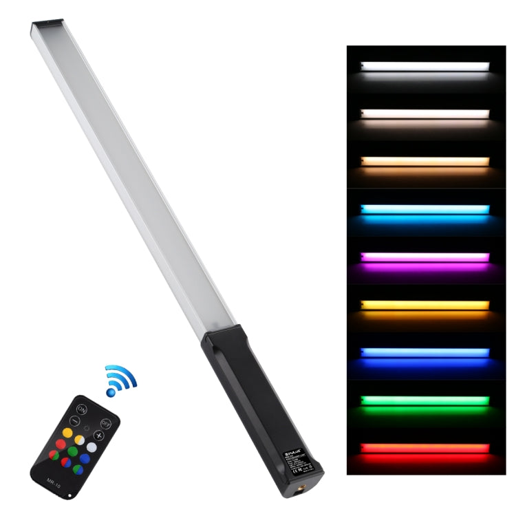 PULUZ RGB Colorful Photo LED Stick Adjustable Color Temperature Handheld LED Fill Light with Remote Control(Black) -  by PULUZ | Online Shopping UK | buy2fix