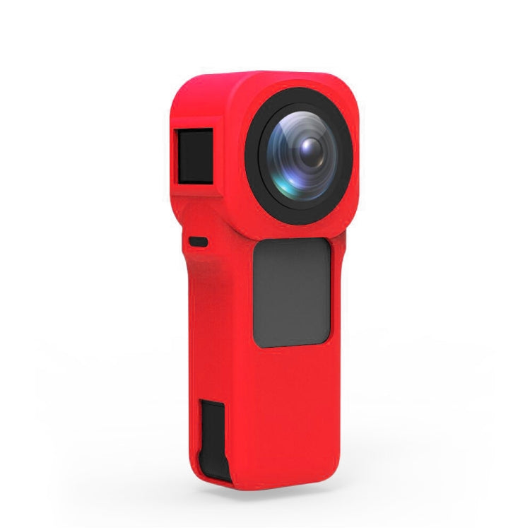 PULUZ Silicone Protective Case with Lens Cover for Insta360 One RS 1-Inch 360 Edition(Red) - Case & Bags by PULUZ | Online Shopping UK | buy2fix