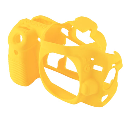 PULUZ Soft Silicone Protective Case for Canon EOS 80D(Yellow) - Protective Case by PULUZ | Online Shopping UK | buy2fix