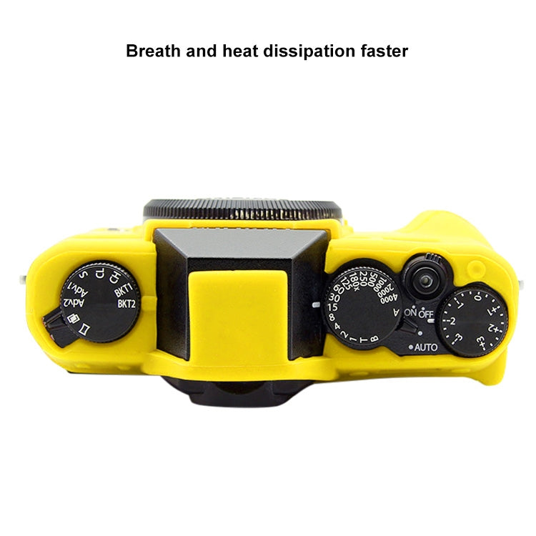 PULUZ Soft Silicone Protective Case for FUJIFILM XT10(Yellow) - Camera Accessories by PULUZ | Online Shopping UK | buy2fix