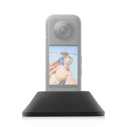 For Insta360 X3 PULUZ Silicone Base Desktop Stand(Black) - Mount & Holder by PULUZ | Online Shopping UK | buy2fix