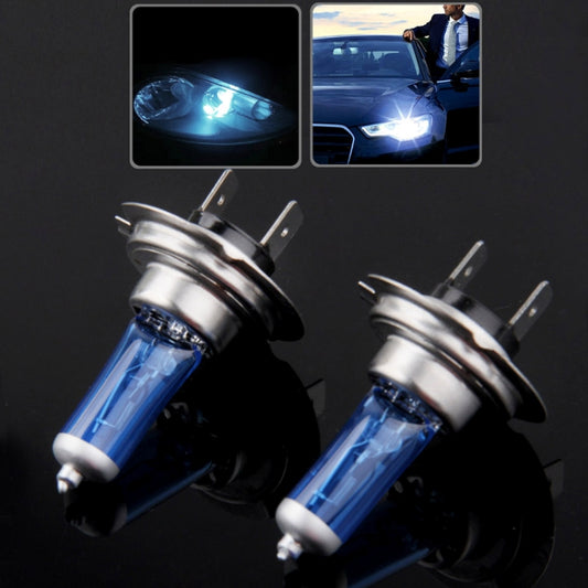 Halogen Bulb, Super White Car Headlight Bulb, 12 V / 55W, 6000K 1700 LM (Pair) - In Car by buy2fix | Online Shopping UK | buy2fix