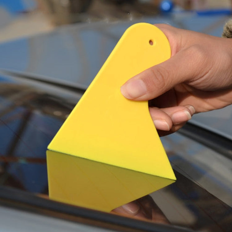 KANEED 10 PCS Car Window Wrapping Film Scraper Thickening Car Sticker Tool, Size: 11cm x 9.5cm(Yellow) - Sticker Tools by KANEED | Online Shopping UK | buy2fix