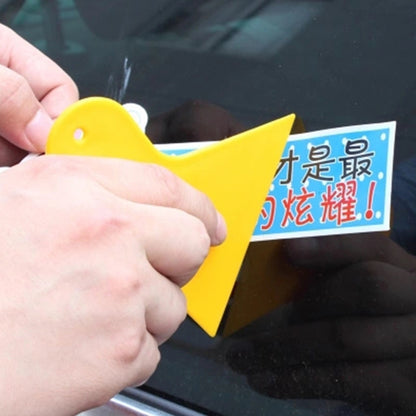 KANEED 10 PCS Car Window Wrapping Film Scraper Thickening Car Sticker Tool, Size: 11cm x 9.5cm(Yellow) - Sticker Tools by KANEED | Online Shopping UK | buy2fix