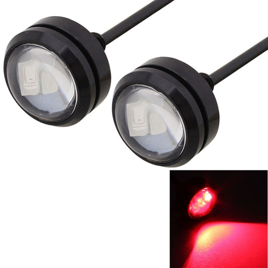 2 PCS  22.5mm 1.5W 150LM Red Light 3 LED SMD 5630 Spotlight Eagle Eye Light Daytime Running Light for Vehicles - In Car by buy2fix | Online Shopping UK | buy2fix