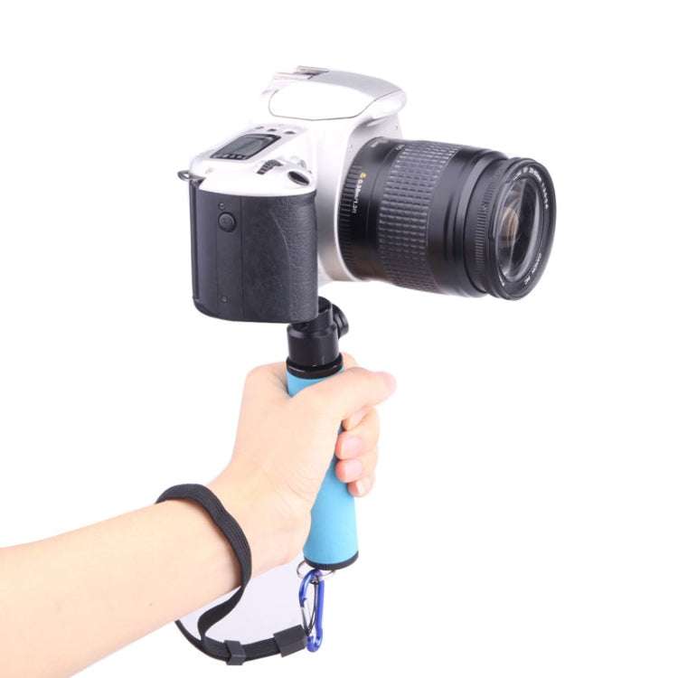 LED Flash Light Holder Sponge Steadicam Handheld Monopod with Gimbal for SLR Camera(Blue) - Camera Accessories by buy2fix | Online Shopping UK | buy2fix