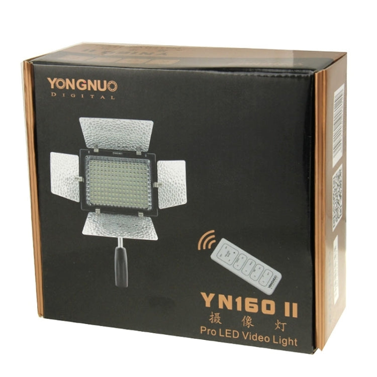 YONGNUO YN-160 II LED Video Light with Luminance Remote Control for Canon Nikon DSLR Camera -  by YONGNUO | Online Shopping UK | buy2fix