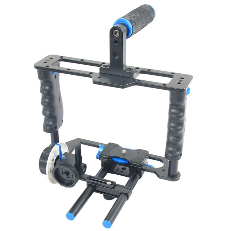 YELANGU YLG1103A-B Large Handle Video Camera Cage Stabilizer + Matte Box Kit for DSLR Camera / Video Camera - Camera Accessories by YELANGU | Online Shopping UK | buy2fix