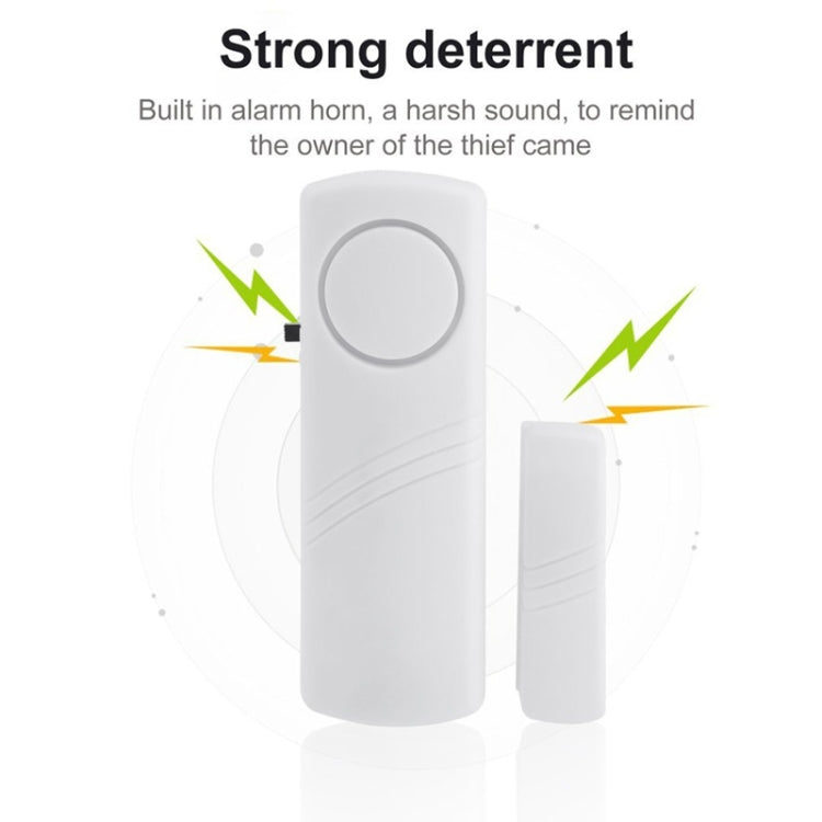 YL-333 Wireless Door Window Entry Safety Security Alarm(White) - Security by buy2fix | Online Shopping UK | buy2fix