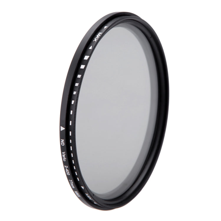 77mm ND Fader Neutral Density Adjustable Variable Filter ND 2 to ND 400 Filter(Black) - Camera Accessories by buy2fix | Online Shopping UK | buy2fix