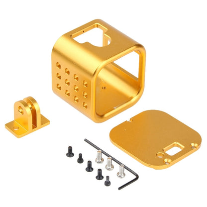 Housing Shell CNC Aluminum Alloy Protective Cage with Insurance Back Cover for GoPro HERO5 Session /HERO4 Session /HERO Session(Gold) - DJI & GoPro Accessories by buy2fix | Online Shopping UK | buy2fix