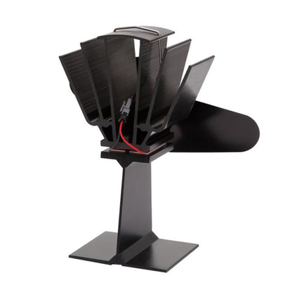 YL501 Eco-friendly Heat Powered Stove Fan for Wood / Gas / Pellet Stoves(Rose Red) - Consumer Electronics by buy2fix | Online Shopping UK | buy2fix