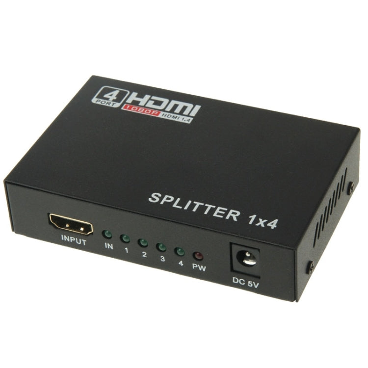 Mini HD 1080P 1x4 HDMI V1.4 Splitter for HDTV / STB/ DVD / Projector / DVR - Splitter by buy2fix | Online Shopping UK | buy2fix