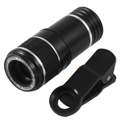 Universal 12X Zoom Optical Zoom Telescope Lens with Clip - Telescope & Microscope by buy2fix | Online Shopping UK | buy2fix