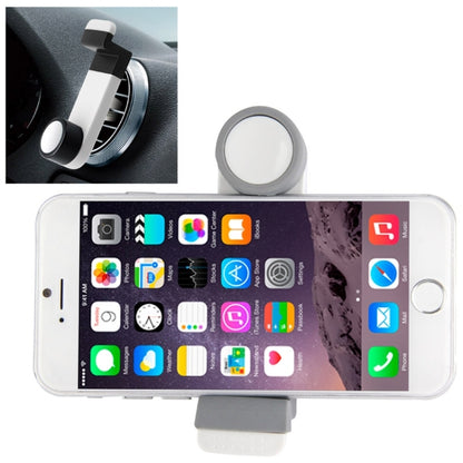 Portable Air Vent Car Mount Holder, For iPhone, Galaxy, Sony, Lenovo, HTC, Huawei, and other Smartphones (White + Grey)(White) - Car Holders by buy2fix | Online Shopping UK | buy2fix