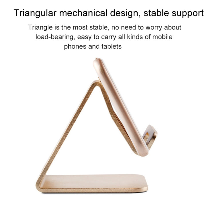 Aluminum Stand Desktop Holder for iPad, iPhone, Galaxy, Huawei, Xiaomi, HTC, Sony, and other Mobile Phones or Tablets(Gold) - Desktop Holder by buy2fix | Online Shopping UK | buy2fix