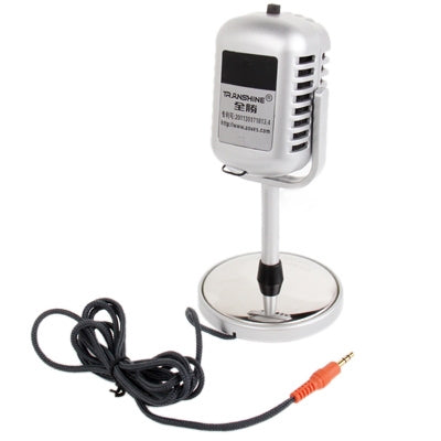 Plastic Classic Style 3.5mm Standing Microphone - Consumer Electronics by buy2fix | Online Shopping UK | buy2fix