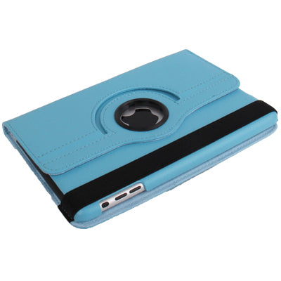 360 Degree Rotation Leather Case with Holder for iPad mini / mini 2 Retina(Baby Blue) - Apple Accessories by buy2fix | Online Shopping UK | buy2fix