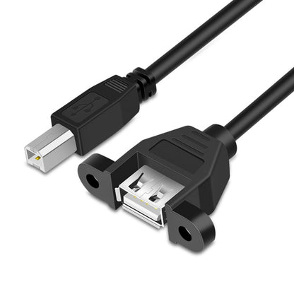 USB 2.0 Type-B Male to USB 2.0 Female Printer / Scanner Adapter Cable for HP, Dell, Epson, Length: 50cm(Black) - USB Cable by buy2fix | Online Shopping UK | buy2fix