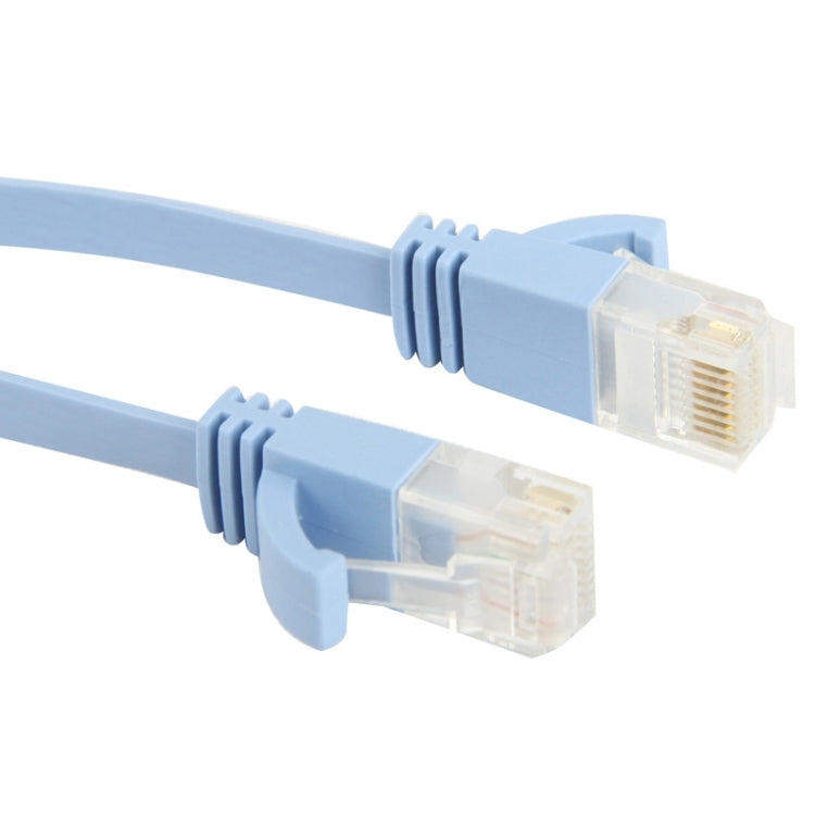 CAT6a Ultra-thin Flat Ethernet Network LAN Cable, Length: 50m (Baby Blue) - Lan Cable and Tools by buy2fix | Online Shopping UK | buy2fix