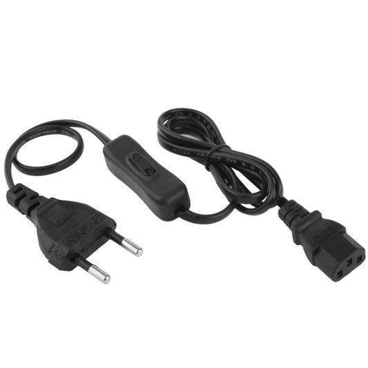 3 Prong Style AC Power Cord with 304 Switch, Length: 1.2m(Black) - Computer & Networking by buy2fix | Online Shopping UK | buy2fix