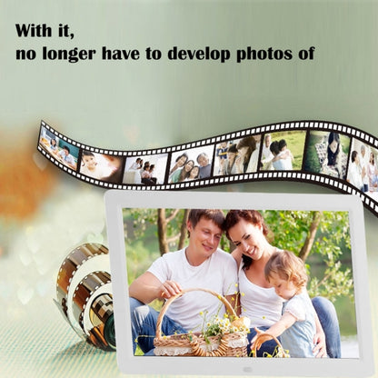 12 inch LED Display Multi-media Digital Photo Frame with Holder & Music & Movie Player, Support USB / SD / Micro SD / MMC / MS / XD Card Input(White) - Consumer Electronics by buy2fix | Online Shopping UK | buy2fix