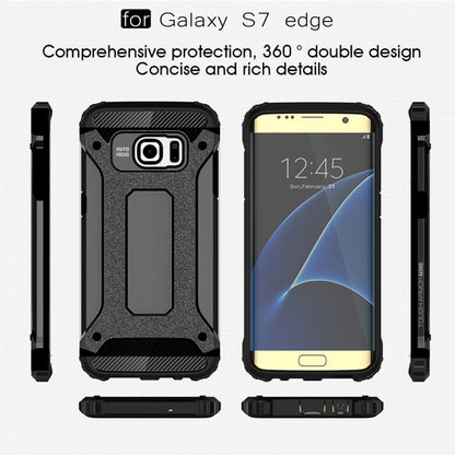 For Galaxy S7 Edge / G935 Tough Armor TPU + PC Combination Case (Black) - Samsung Accessories by buy2fix | Online Shopping UK | buy2fix