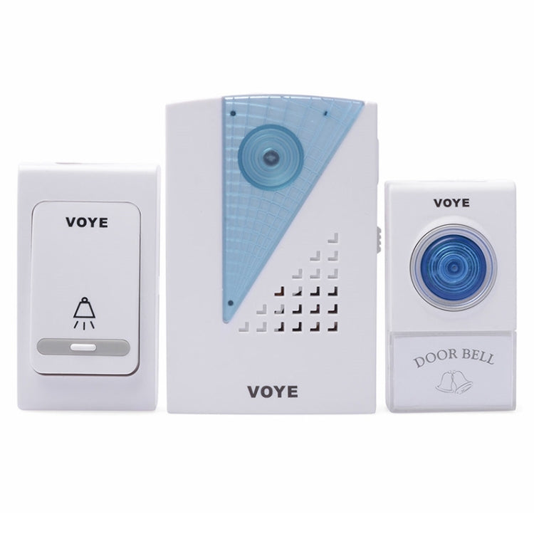 VOYE V001AB Wireless Doorbell with 2 Remote Control(White) - Wireless Doorbell by VOYE | Online Shopping UK | buy2fix