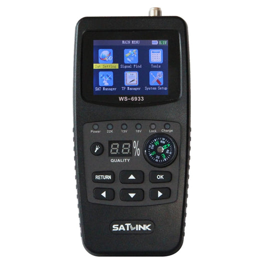 SATLINK WS6933 Portable Digital Satellite Finder Meter, 2.1 inch LCD Colour Screen, DVB-S2/S Signal Pointer(EU Plug) - Consumer Electronics by buy2fix | Online Shopping UK | buy2fix