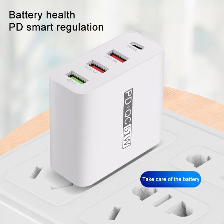 WLX-A6 4 Ports Quick Charging USB Travel Charger Power Adapter, EU Plug - Apple Accessories by buy2fix | Online Shopping UK | buy2fix