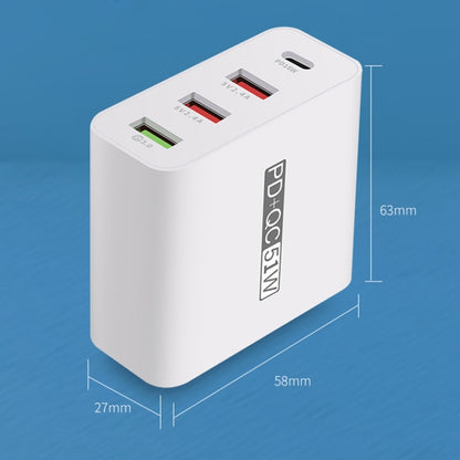 WLX-A6 4 Ports Quick Charging USB Travel Charger Power Adapter, AU Plug - USB Charger by buy2fix | Online Shopping UK | buy2fix