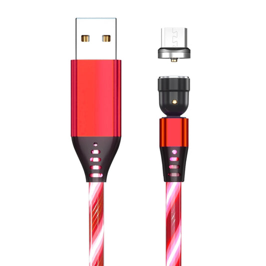 2.4A USB to Micro USB 540 Degree Bendable Streamer Magnetic Data Cable, Cable Length: 1m (Red) - Mobile Accessories by buy2fix | Online Shopping UK | buy2fix