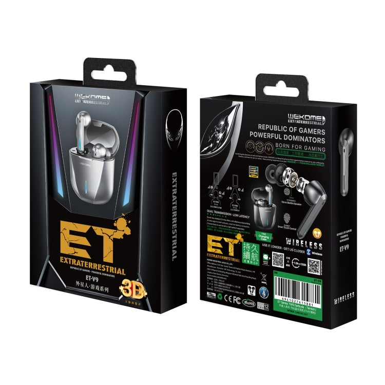 WK ET-V9 ET Series TWS Wireless Bluetooth 5.0 Gaming Earphone (Black) - TWS Earphone by WK | Online Shopping UK | buy2fix