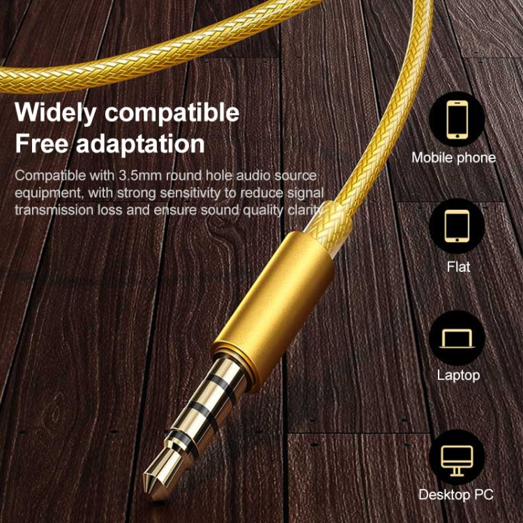 WK YC05 3.5mm Music In Ear Wired Earphone (Gold) - In Ear Wired Earphone by WK | Online Shopping UK | buy2fix