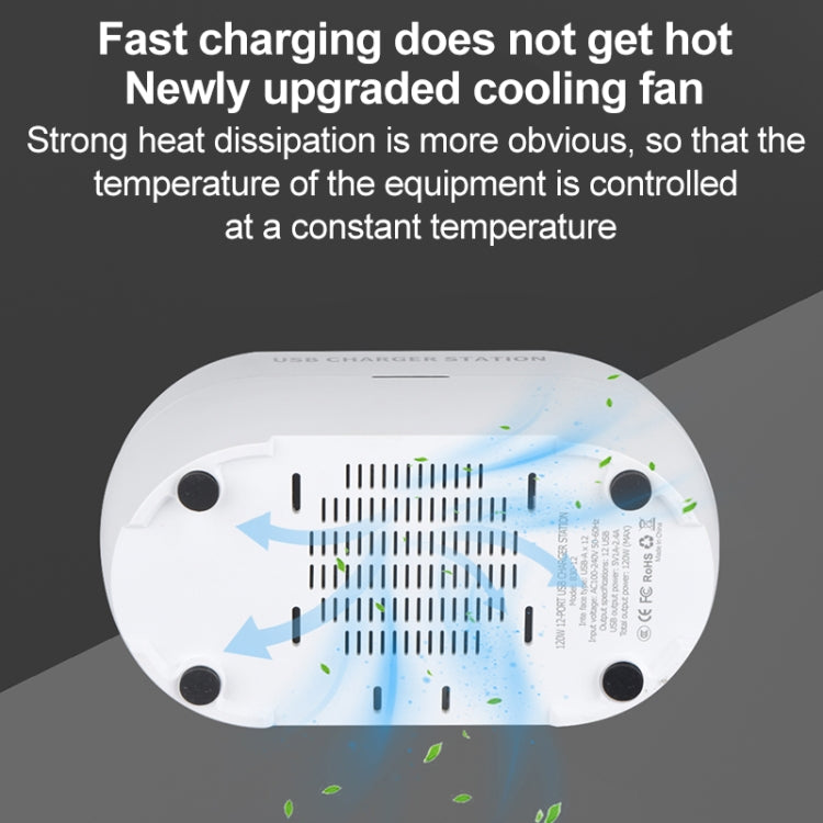 830 180W 30 USB Ports Multifunction Smart Charger Station AC100-240V, US Plug (White) - Multifunction Charger by buy2fix | Online Shopping UK | buy2fix