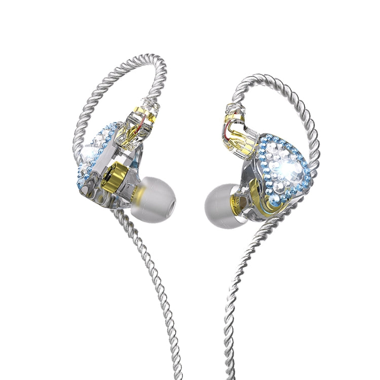 CVJ Liuli 3.5mm In-ear Wired Headphones,Length 2.5m (Blue) - In Ear Wired Earphone by CVJ | Online Shopping UK | buy2fix