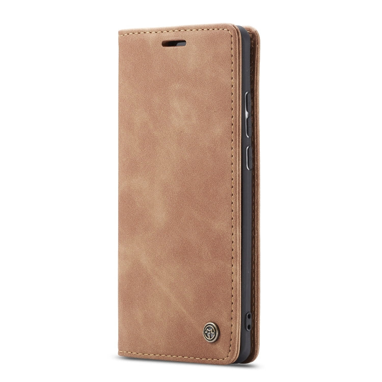 CaseMe-013 Multifunctional Retro Frosted Horizontal Flip Leather Case for Galaxy A70, with Card Slot & Holder & Zipper Wallet & Photo Frame(Brown) - Galaxy Phone Cases by CaseMe | Online Shopping UK | buy2fix